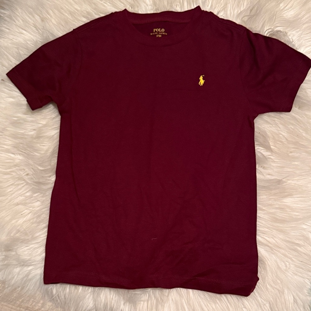Polo by Ralph Lauren Men's Burgundy Tee